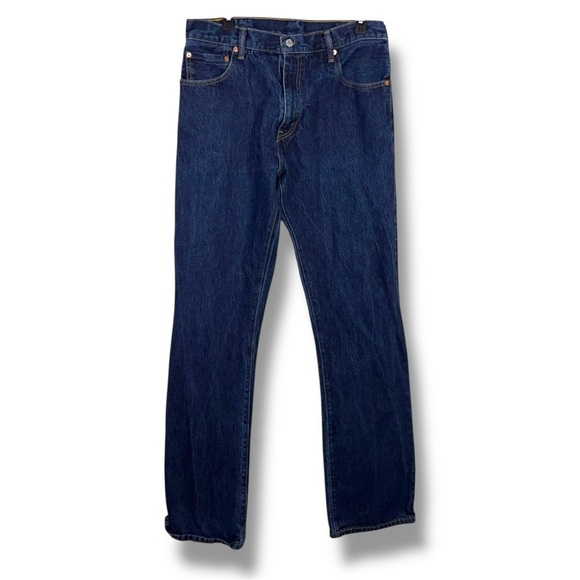 34x37 Levis 517 Dark Blue Denim Jeans Cotton Boot Cut Style - Picture 1 of 14